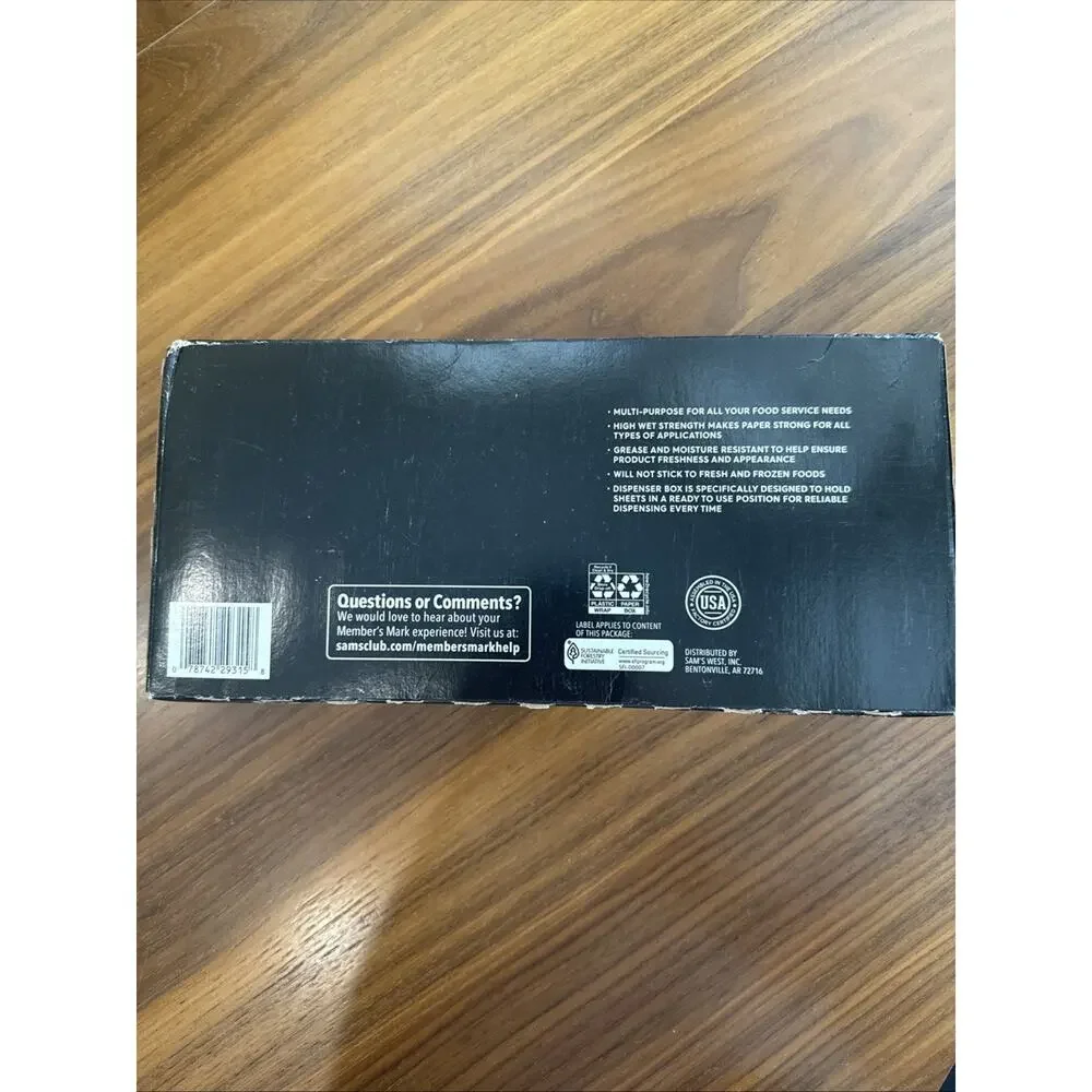 NEW Members Mark Heavyweight Wax Papers 12” x 10.75” 500 Count Food Service